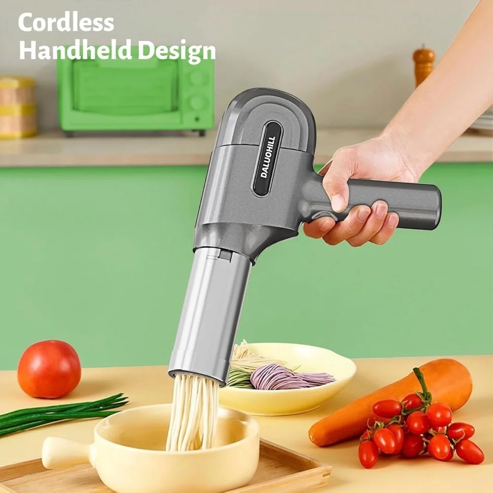 Handheld Electric Pasta Maker & Pasta Drying Rack Bundle